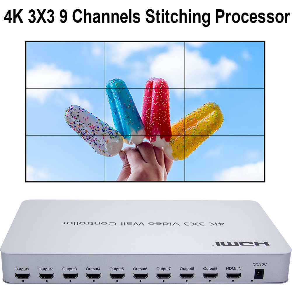 4K 3x3   Ʈѷ 3 4 8 9 HDMI TV  Splicer  1X2 1x4 2x2 2x3 2x4 3x1 3x2 4x1 4x2 ƼĪ ũ μ